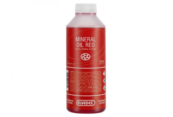 Huile Minérale Elvedes Pour Système Hydraulique / 250 ML / Rouge (Shimano) 3 Huile Minérale Elvedes Pour Système Hydraulique / 250 ML / Rouge (Shimano)