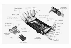 Multi-Outils Topeak Mini PT30 Or (30 Fonctions) -nettoyeur de vélo Vente unnamed file 1107