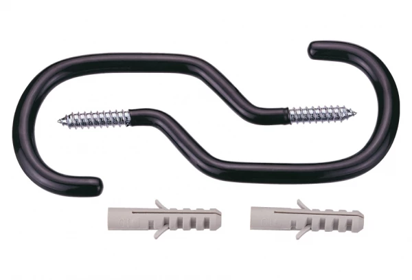 Crochet Mural IceToolz P684 à Vis Et Chevilles (x2) Noir 3 Crochet Mural IceToolz P684 à Vis Et Chevilles (x2) Noir