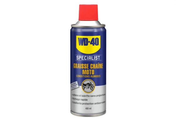 WD 40 Lubrifiant Chaine WD40 Moto Cire Chaine 400 ML 3 WD 40 Lubrifiant Chaine WD40 Moto Cire Chaine 400 ML