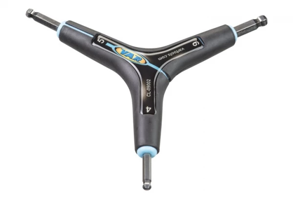 VAR Clé Triple Hexagonale 4/5/6mm Têtes Sphériques 3 VAR Clé Triple Hexagonale 4/5/6mm Têtes Sphériques